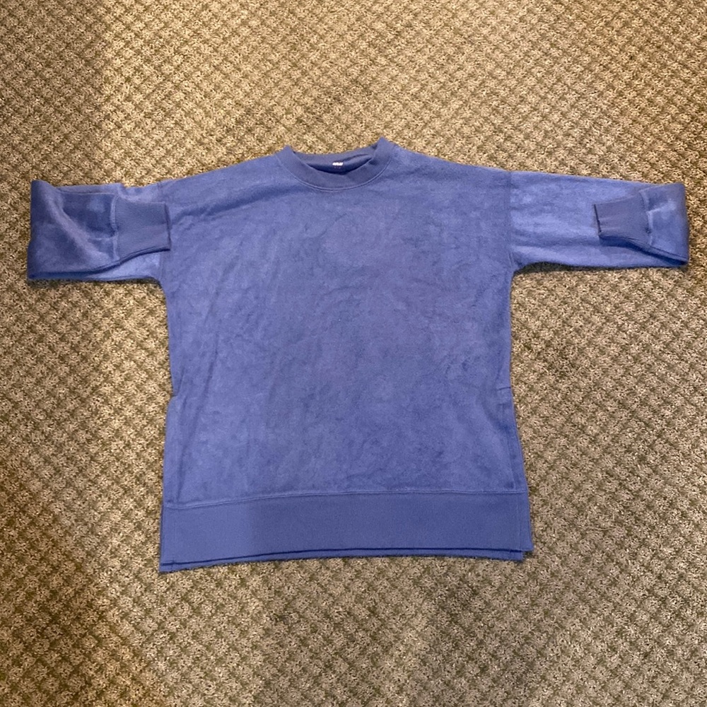 AERIE NEW WiTH TAGS blue soft crewneck size small